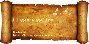 Linges Angelina névjegykártya